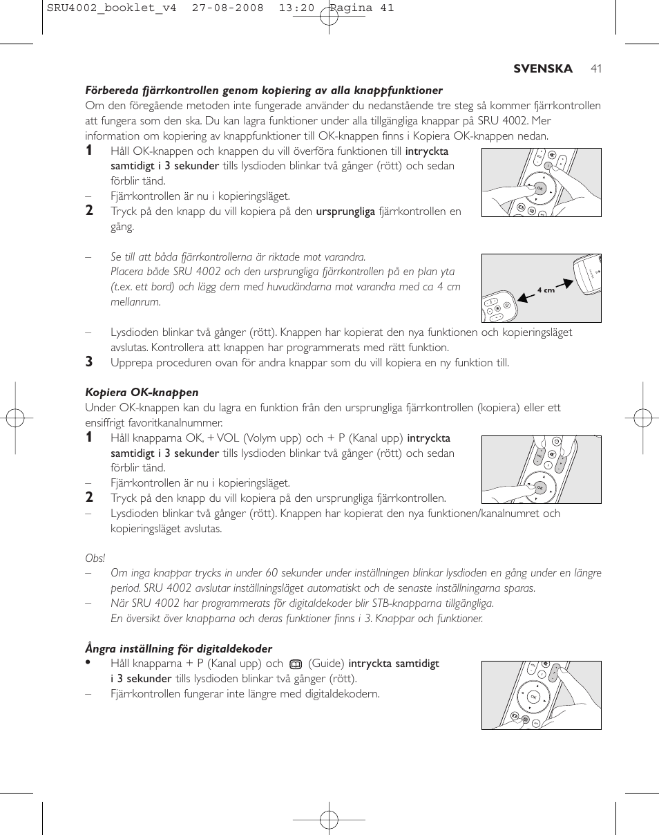 Philips Mando a distancia universal User Manual | Page 40 / 115