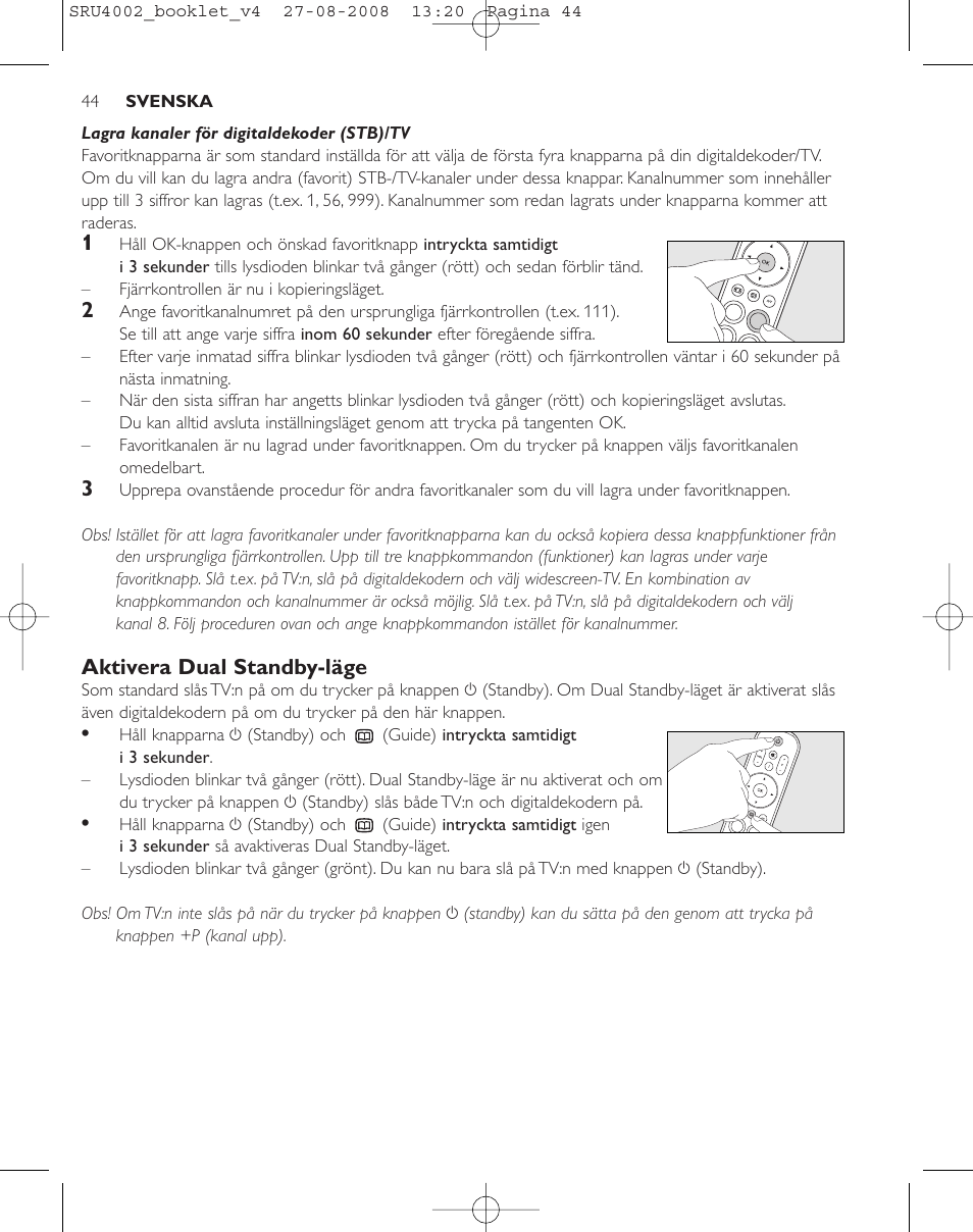 Philips Mando a distancia universal User Manual | Page 43 / 115