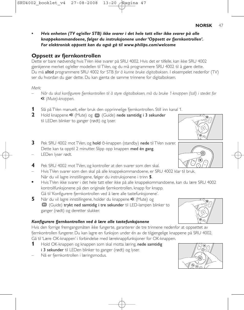 Philips Mando a distancia universal User Manual | Page 46 / 115