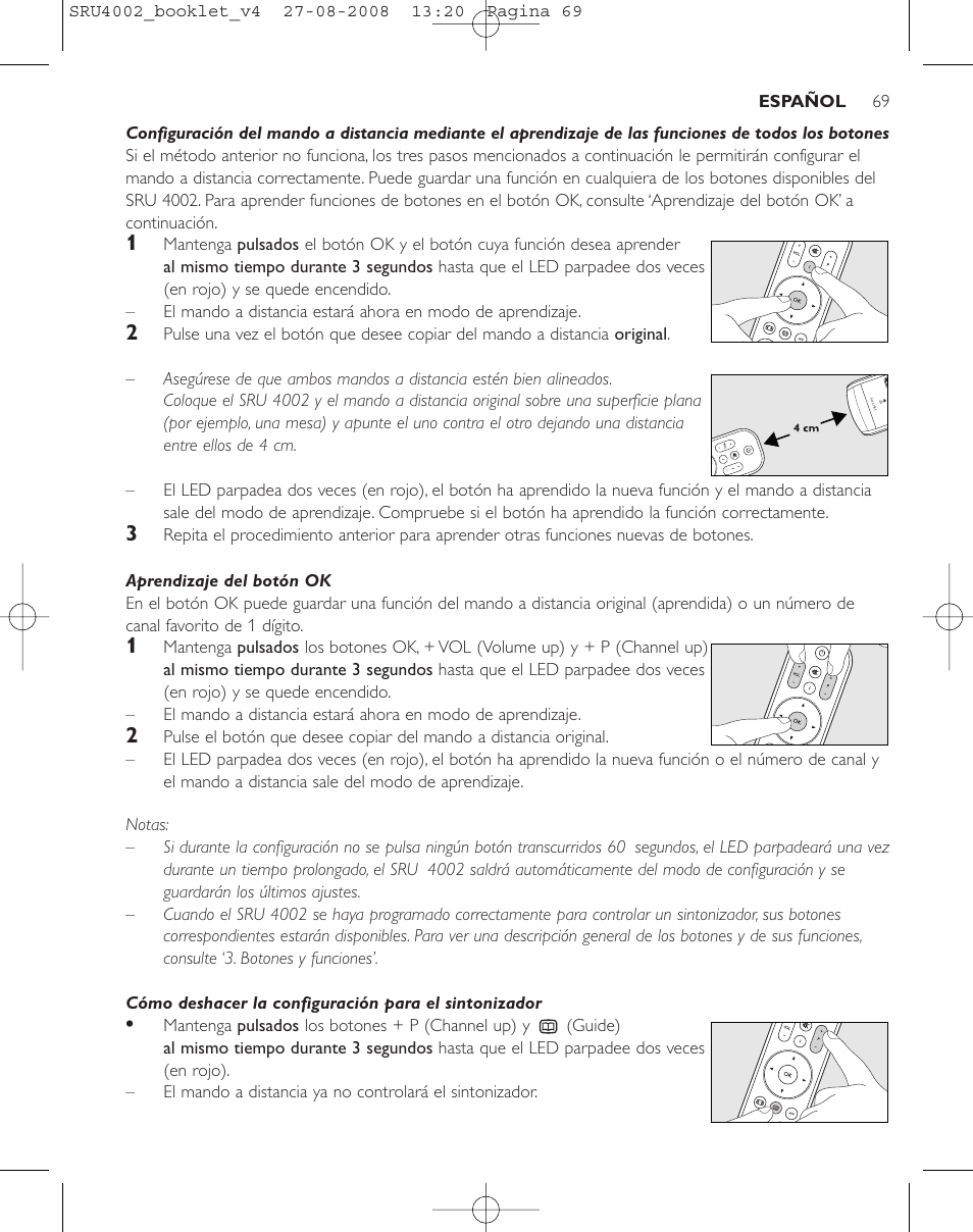 Philips Mando a distancia universal User Manual | Page 68 / 115