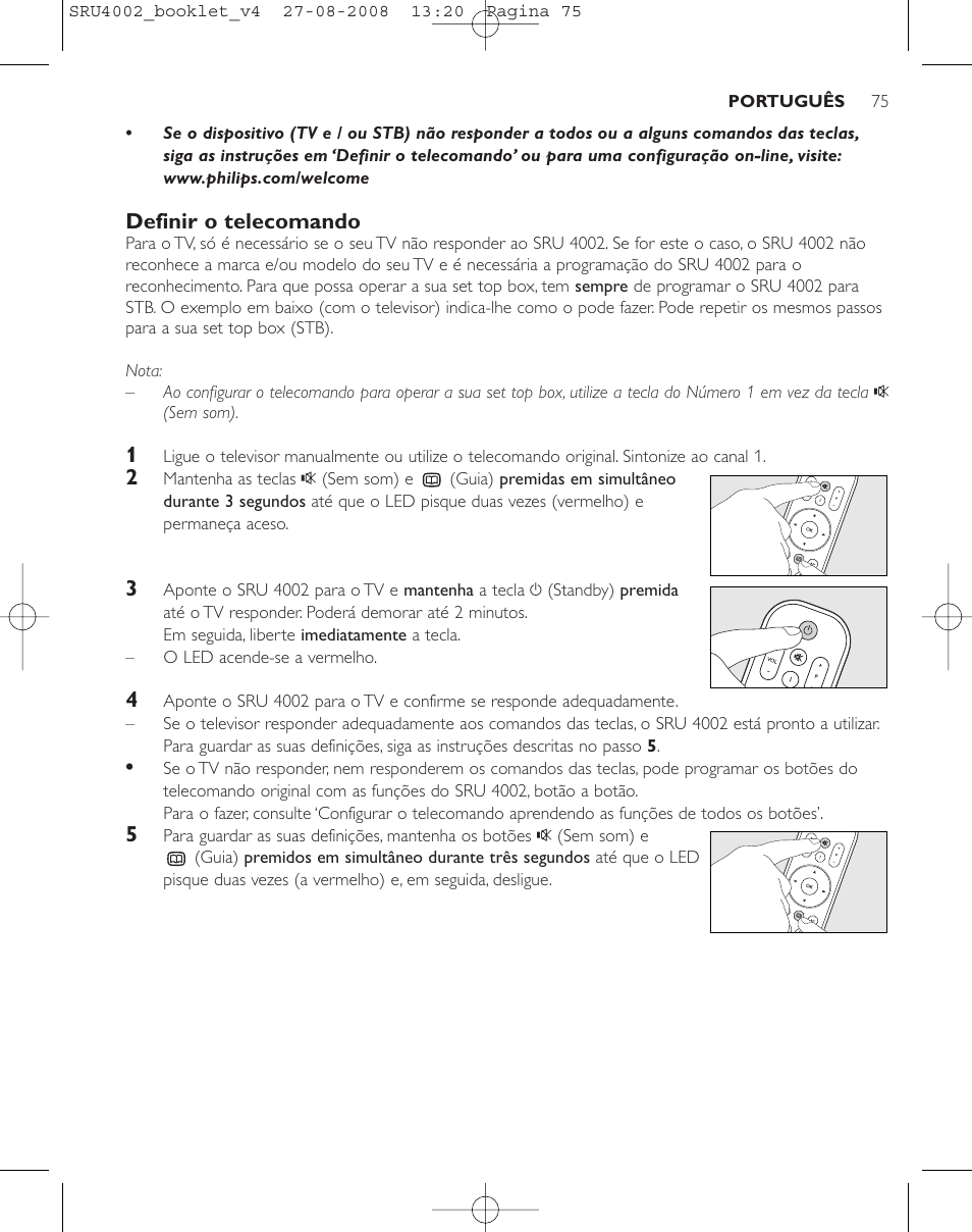 Philips Mando a distancia universal User Manual | Page 74 / 115