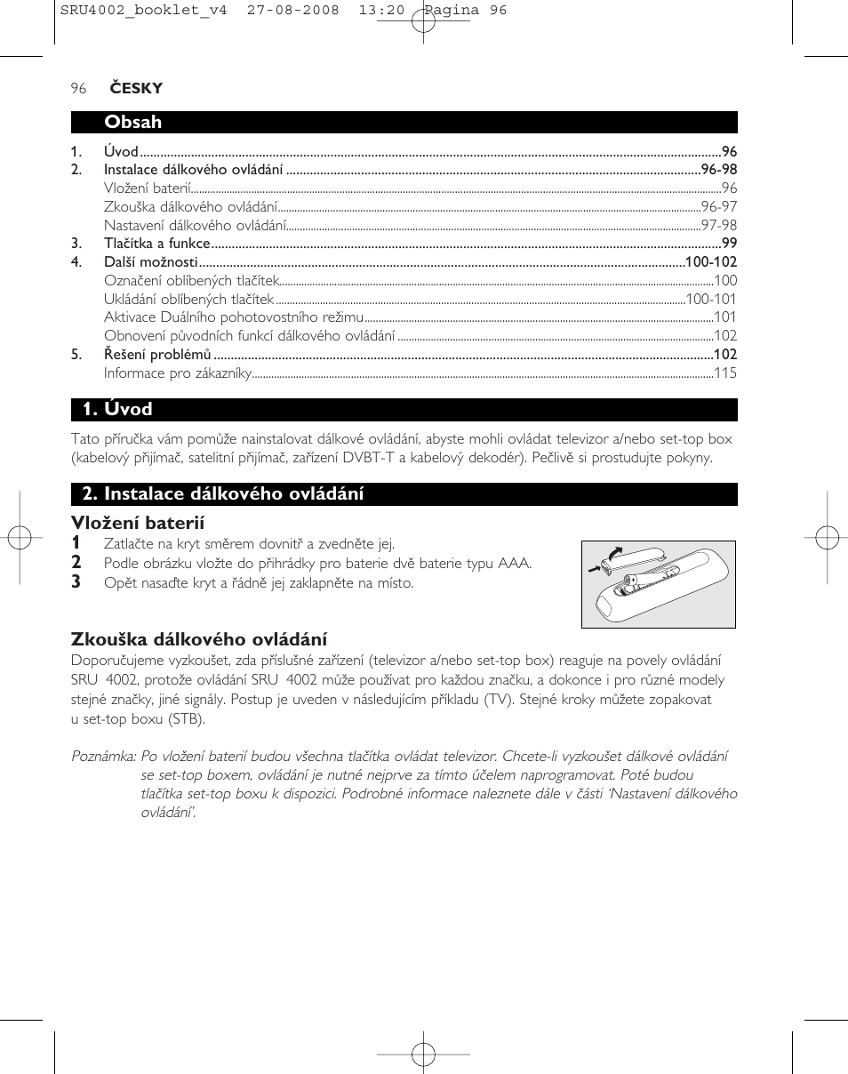 Philips Mando a distancia universal User Manual | Page 95 / 115