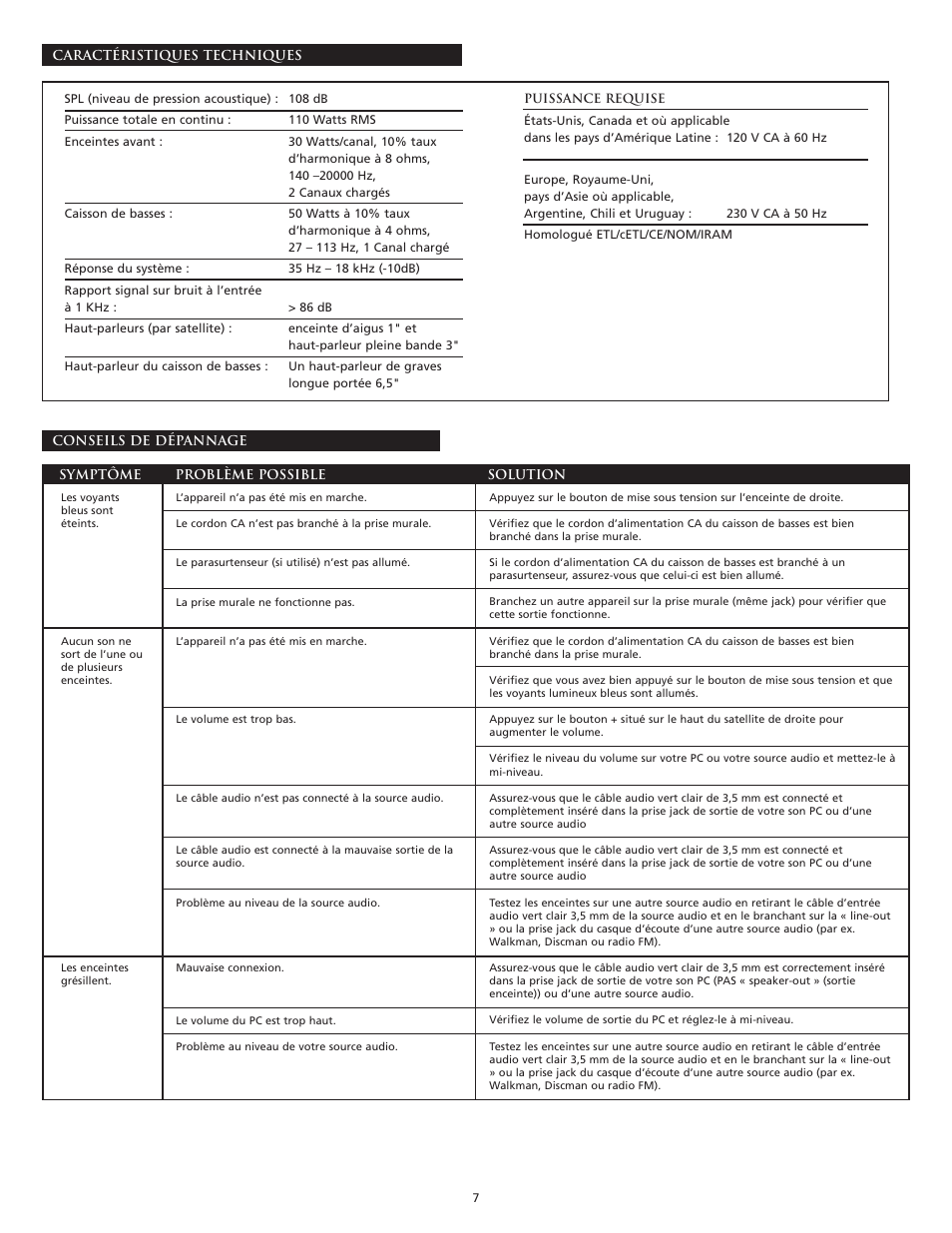 Altec Lansing CS21 User Manual | Page 9 / 44