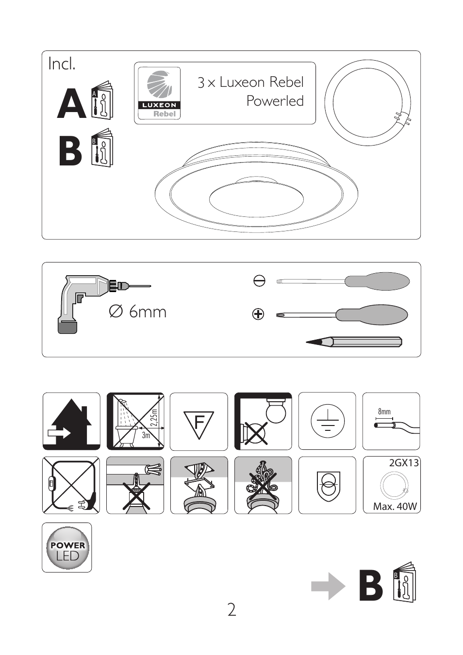 A i b i | Philips InStyle Plafón User Manual | Page 2 / 8