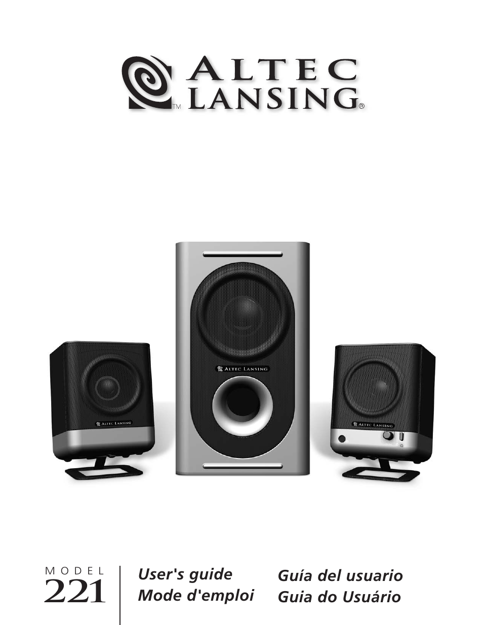 Altec Lansing 221 User Manual | 18 pages