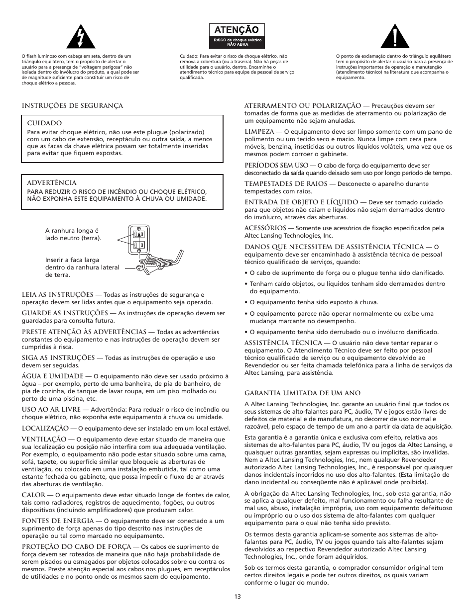 Altec Lansing 221 User Manual | Page 14 / 18