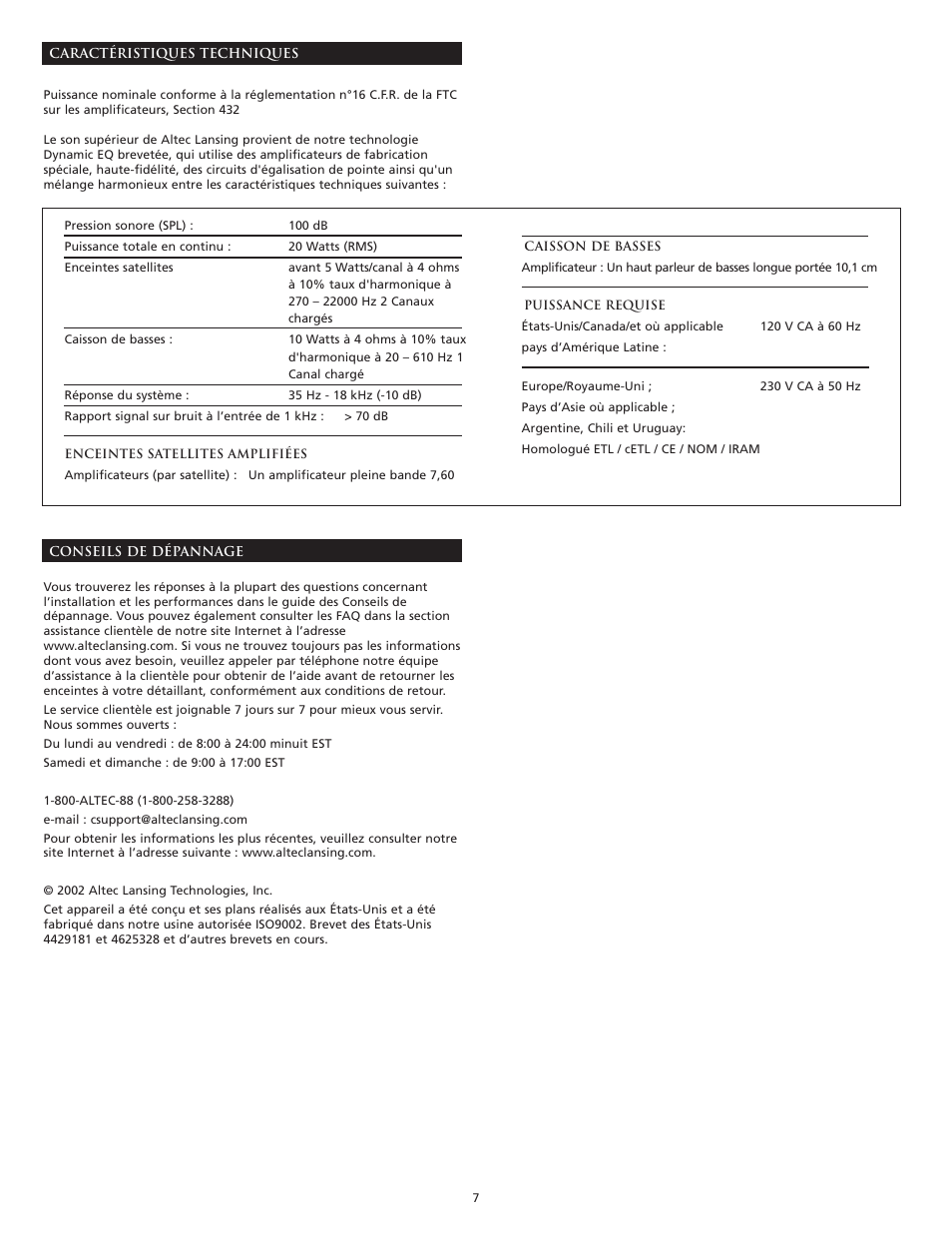 Altec Lansing 221 User Manual | Page 8 / 18