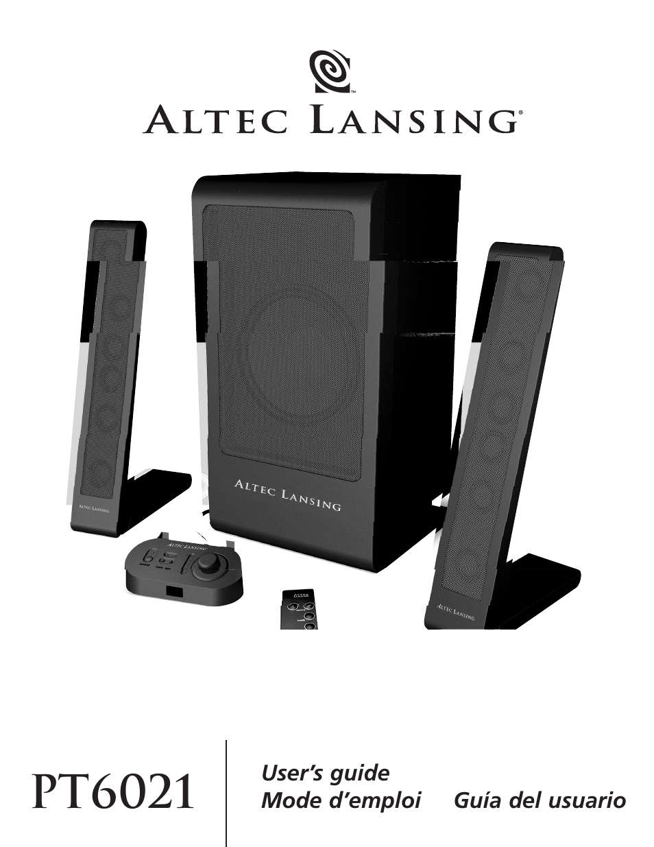 Altec Lansing PT6021 User Manual | 20 pages
