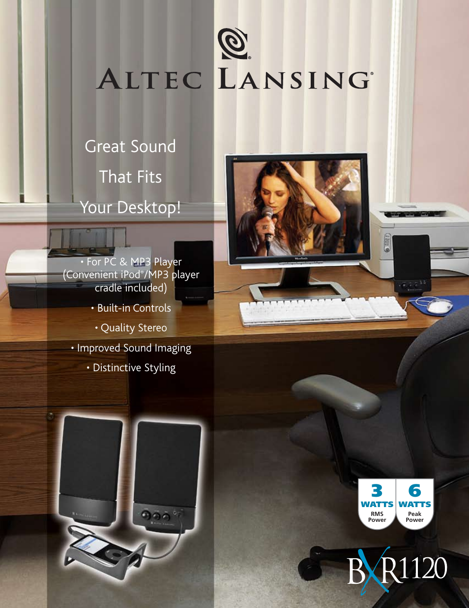 Altec Lansing BXR1120 User Manual | 2 pages