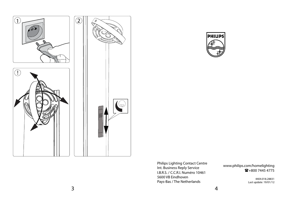 Philips InStyle Lámpara de pie User Manual | Page 2 / 2