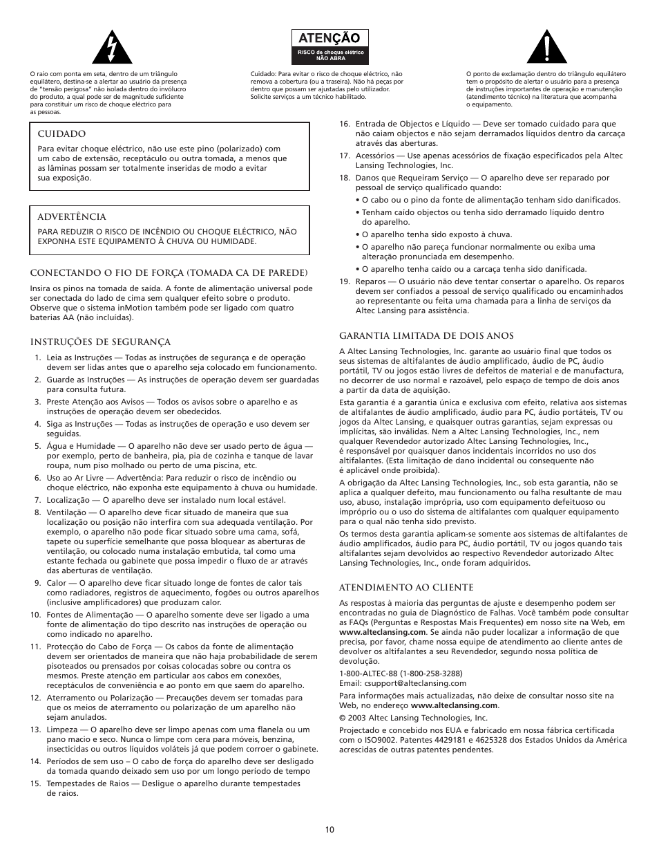 Altec Lansing VS2120 User Manual | Page 12 / 33