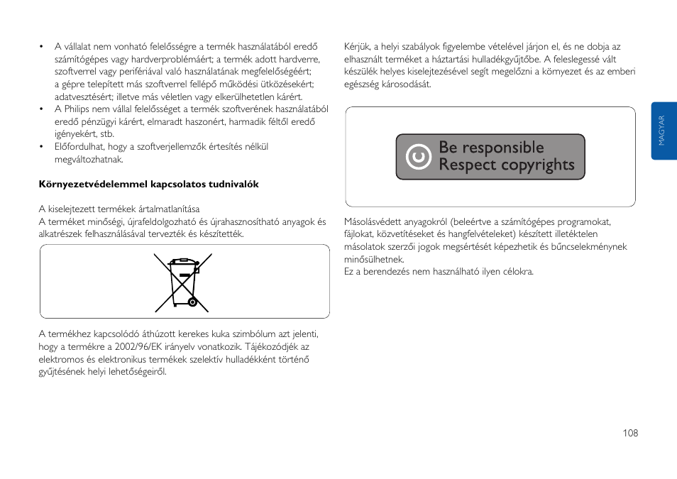 Philips FMxxFD25B/00 User Manual | Page 108 / 130