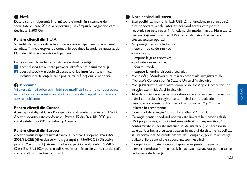 Philips FMxxFD25B/00 User Manual | Page 123 / 130