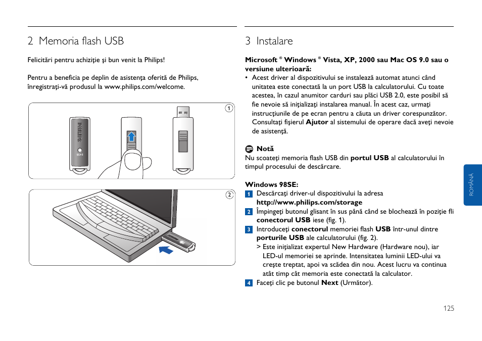 3 instalare | Philips FMxxFD25B/00 User Manual | Page 125 / 130