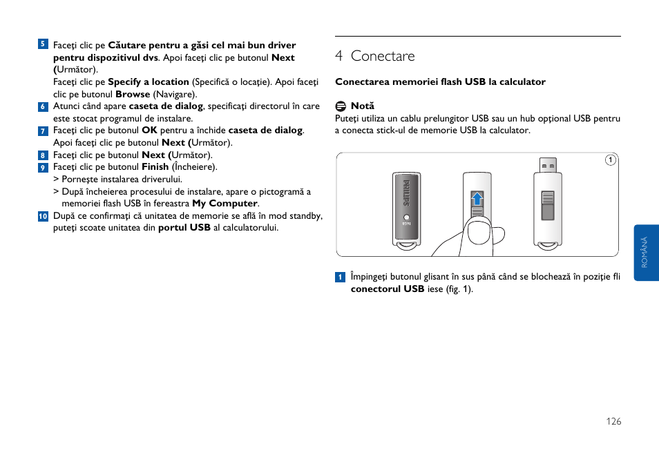 4 conectare | Philips FMxxFD25B/00 User Manual | Page 126 / 130