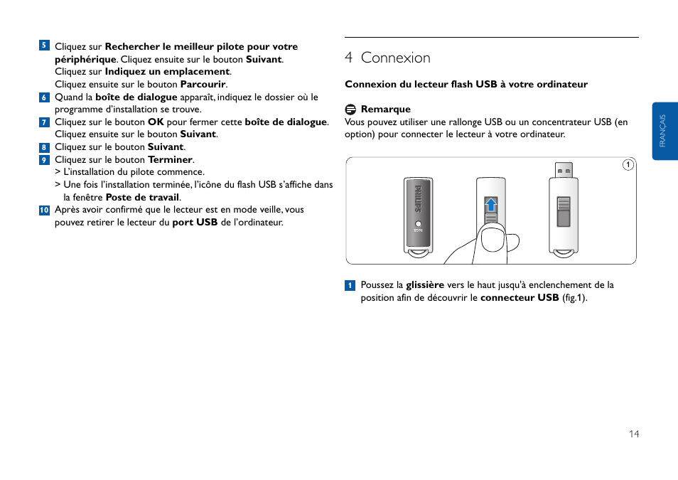 4 connexion | Philips FMxxFD25B/00 User Manual | Page 14 / 130