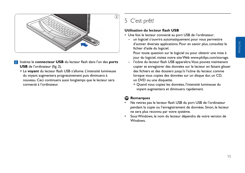 5 c’est prêt | Philips FMxxFD25B/00 User Manual | Page 15 / 130