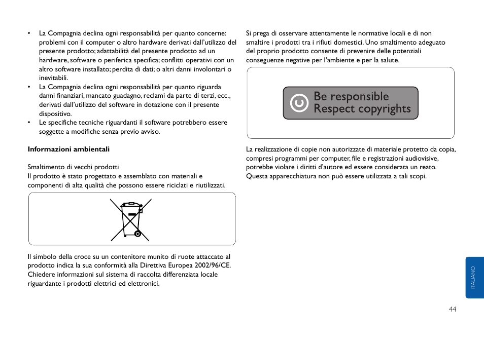 Philips FMxxFD25B/00 User Manual | Page 44 / 130