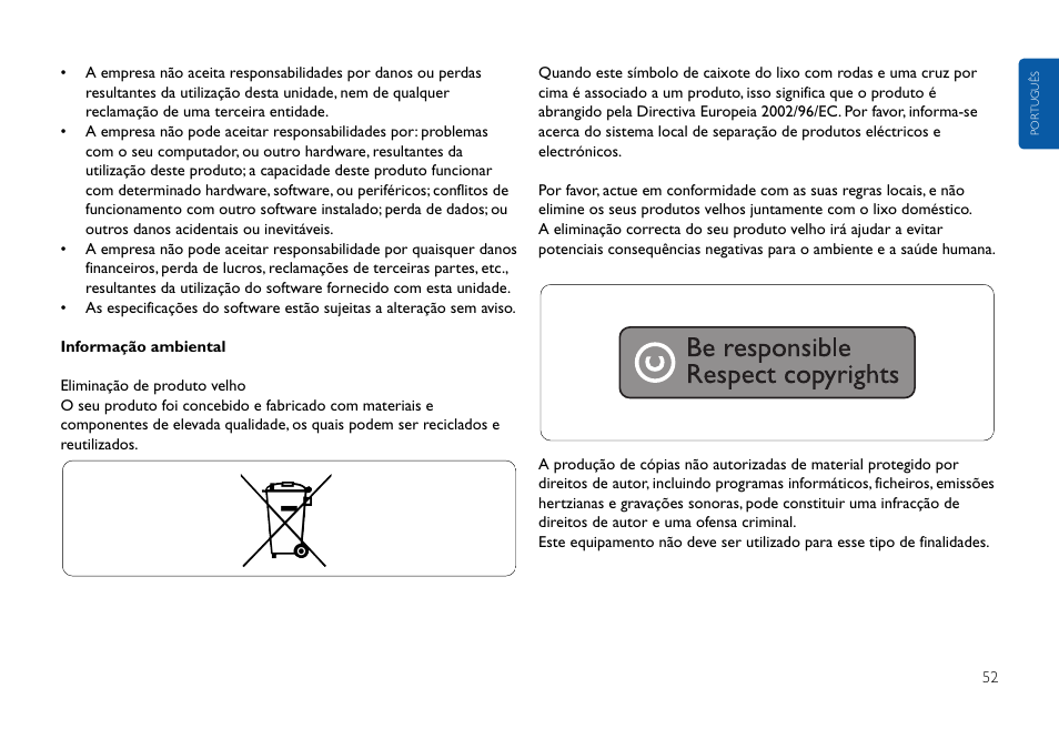 Philips FMxxFD25B/00 User Manual | Page 52 / 130