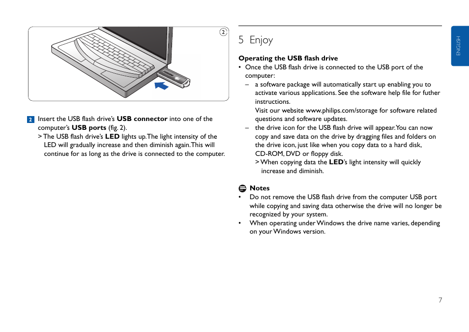 5 enjoy | Philips FMxxFD25B/00 User Manual | Page 7 / 130