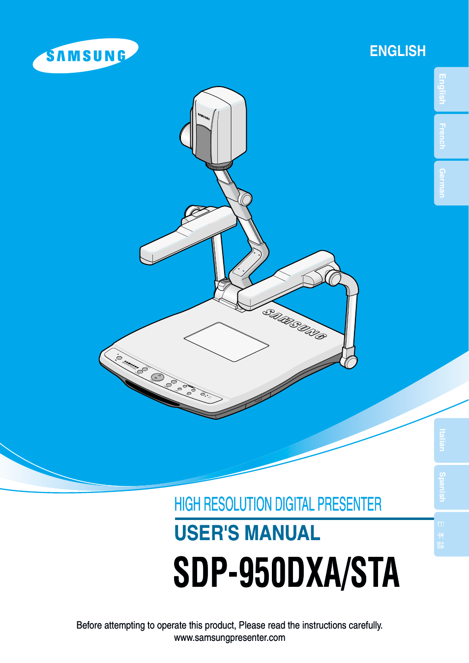 Samsung SDP-950STA User Manual | 45 pages