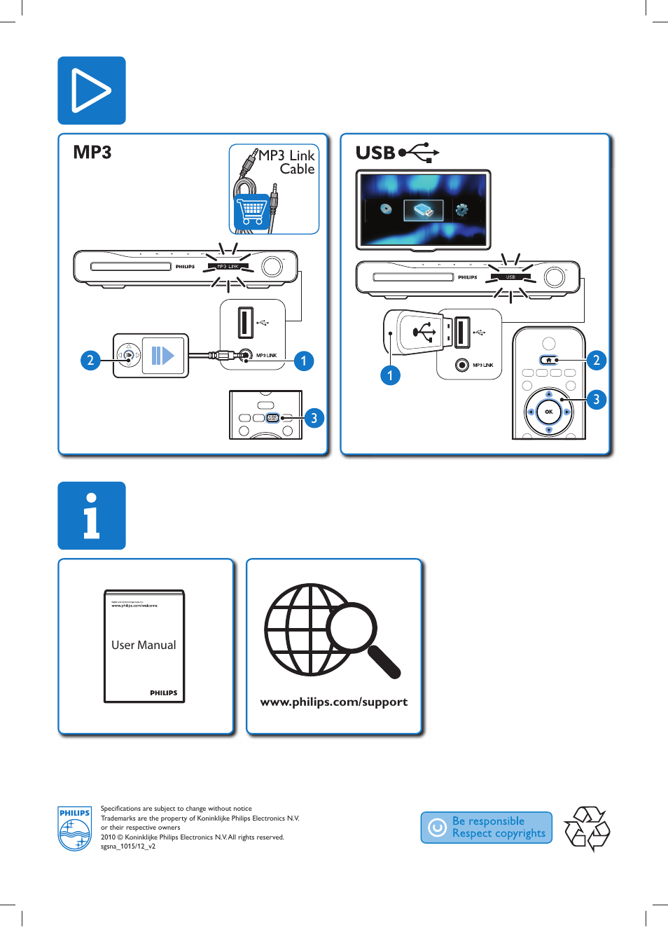 Philips Sistema de cine en casa 5.1 User Manual | Page 8 / 8