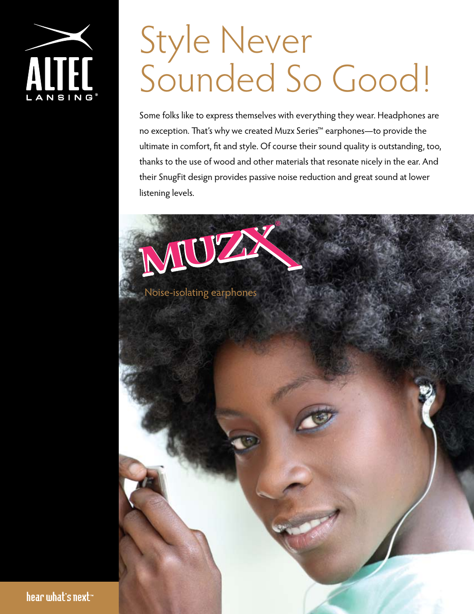 Altec Lansing MUZX MHP306 User Manual | 2 pages