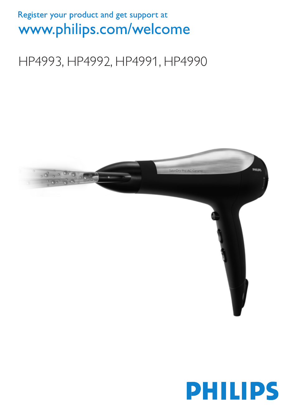 Philips SalonDry Pro Secador User Manual | 96 pages