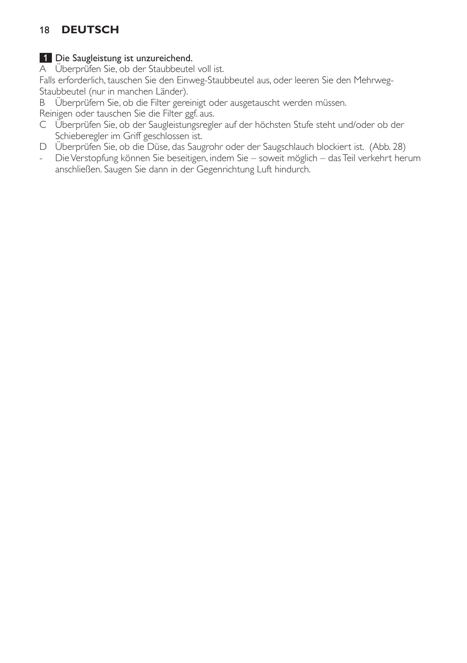 Philips Expression Aspirador con bolsa User Manual | Page 18 / 64
