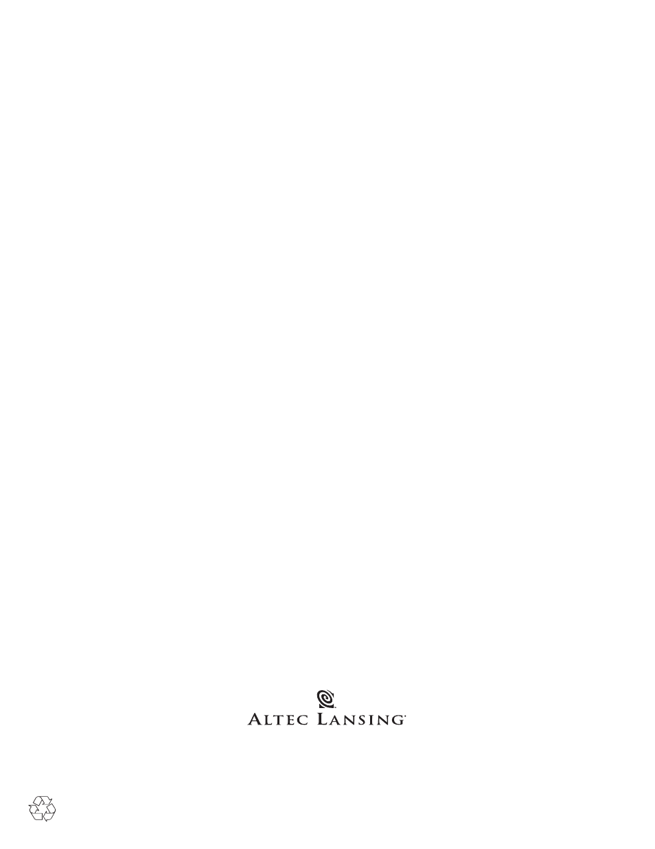 Altec Lansing SR4021 User Manual | Page 12 / 12