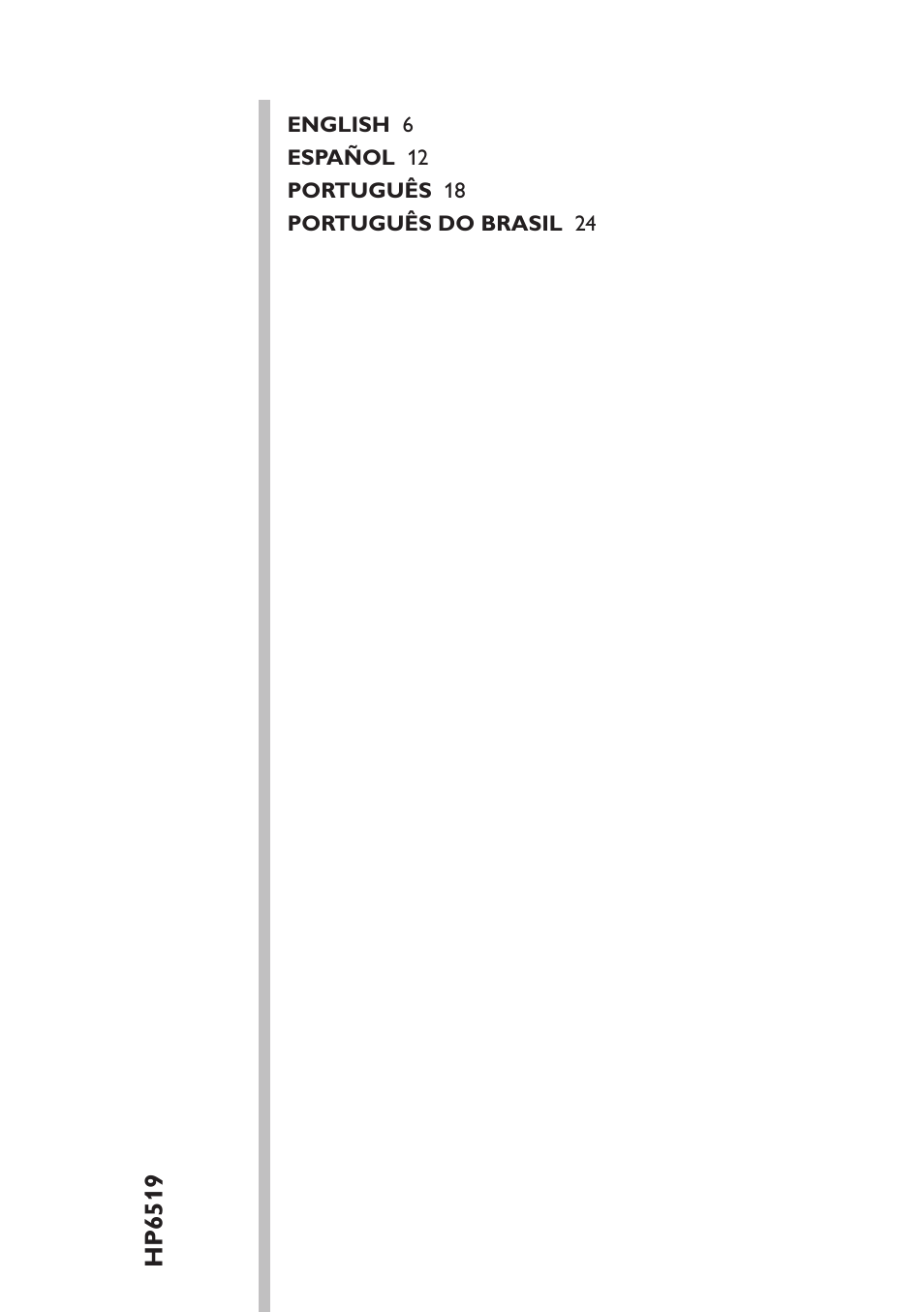 Table of content | Philips SatinSoft Depiladora User Manual | Page 5 / 30