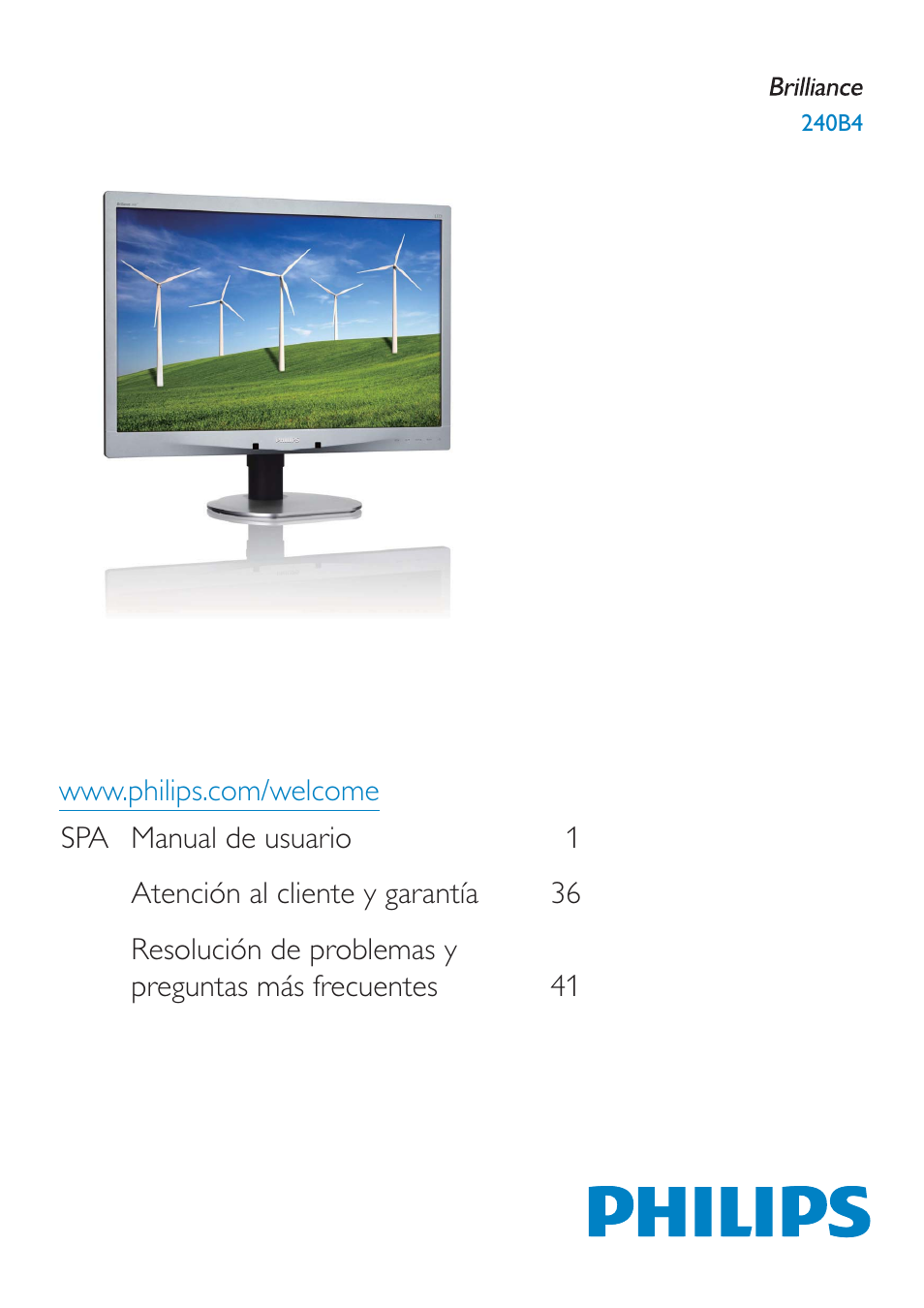 Philips 240B4 User Manual | 50 pages