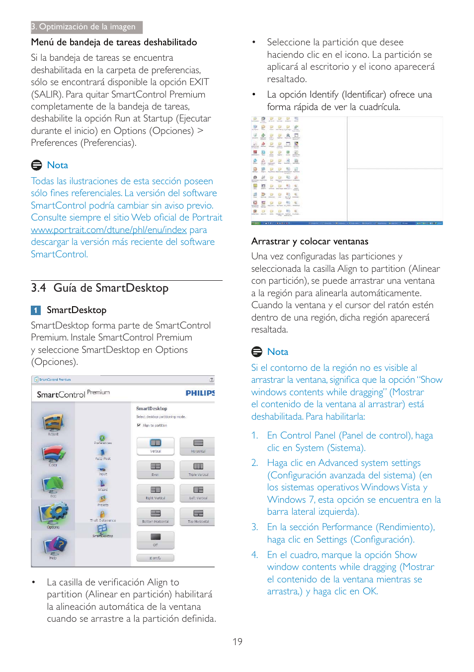 4 *xtd gh 6pduw'hvnwrs | Philips 240B4 User Manual | Page 21 / 50