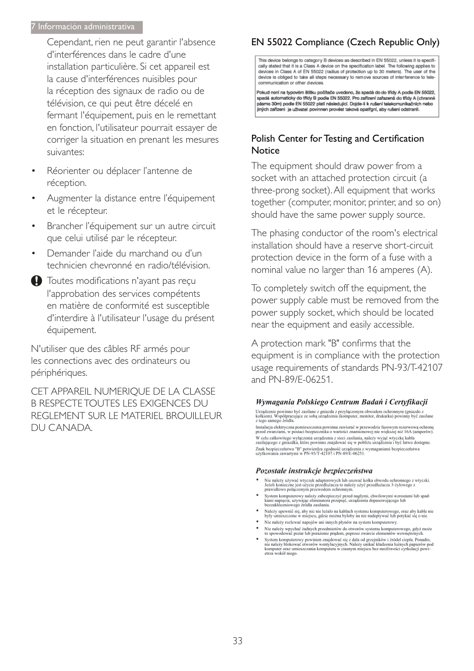 Philips 240B4 User Manual | Page 35 / 50