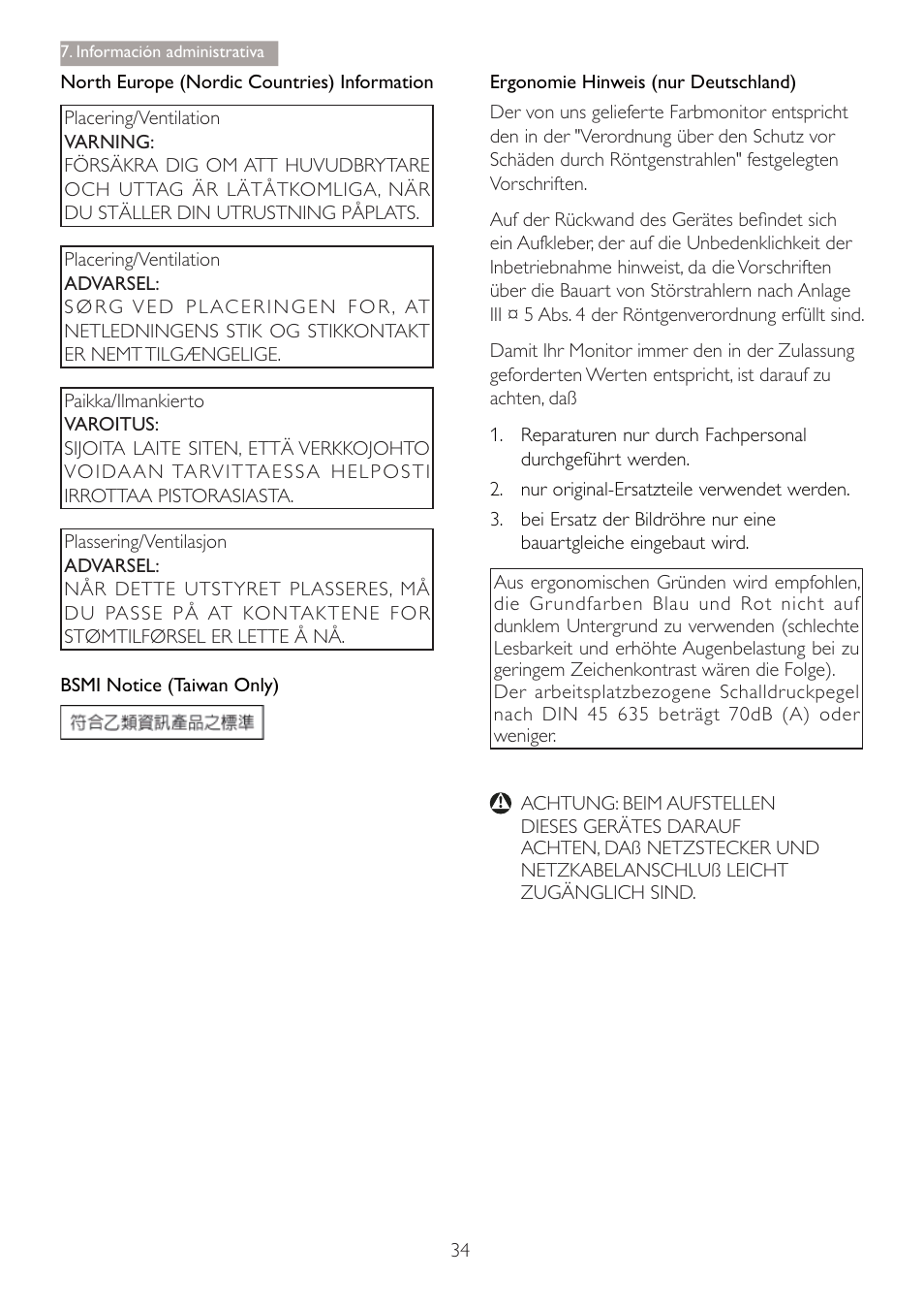 Philips 240B4 User Manual | Page 36 / 50