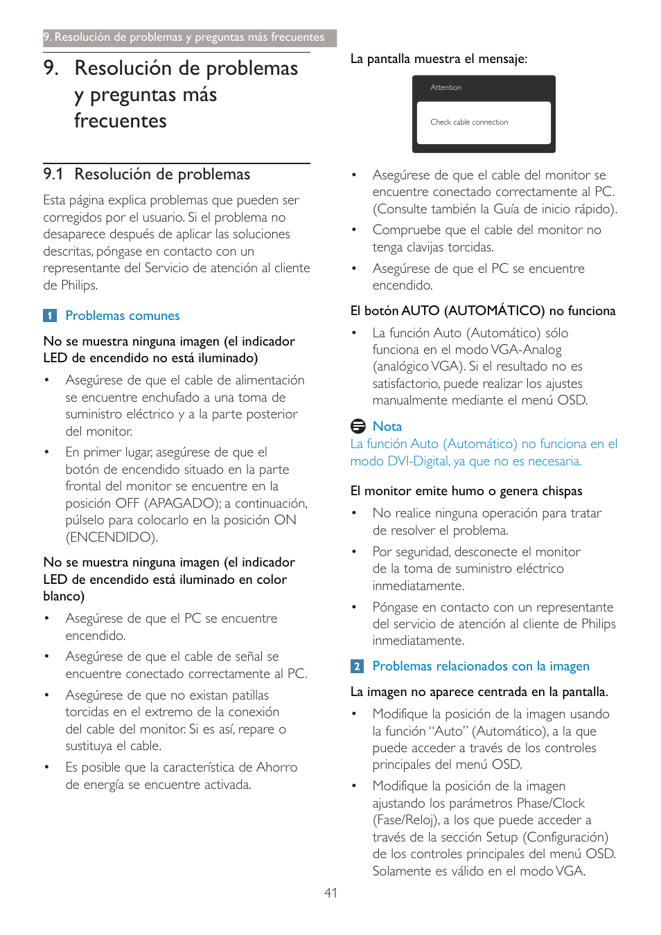 5hvroxflyq gh sureohpdv \ suhjxqwdv piv iuhfxhqwhv, 1 5hvroxflyq gh sureohpdv | Philips 240B4 User Manual | Page 43 / 50