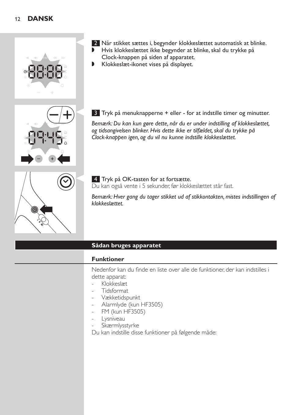 Philips Wake-up Light User Manual | Page 12 / 88