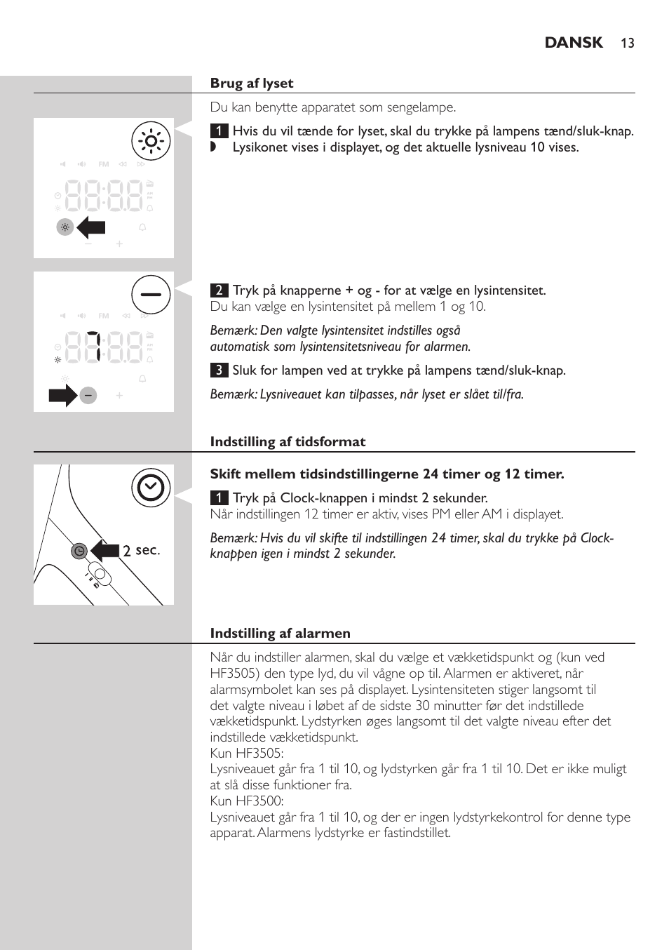 Philips Wake-up Light User Manual | Page 13 / 88