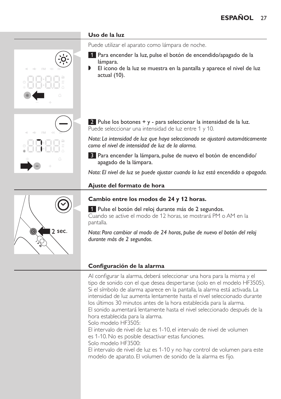 Philips Wake-up Light User Manual | Page 27 / 88