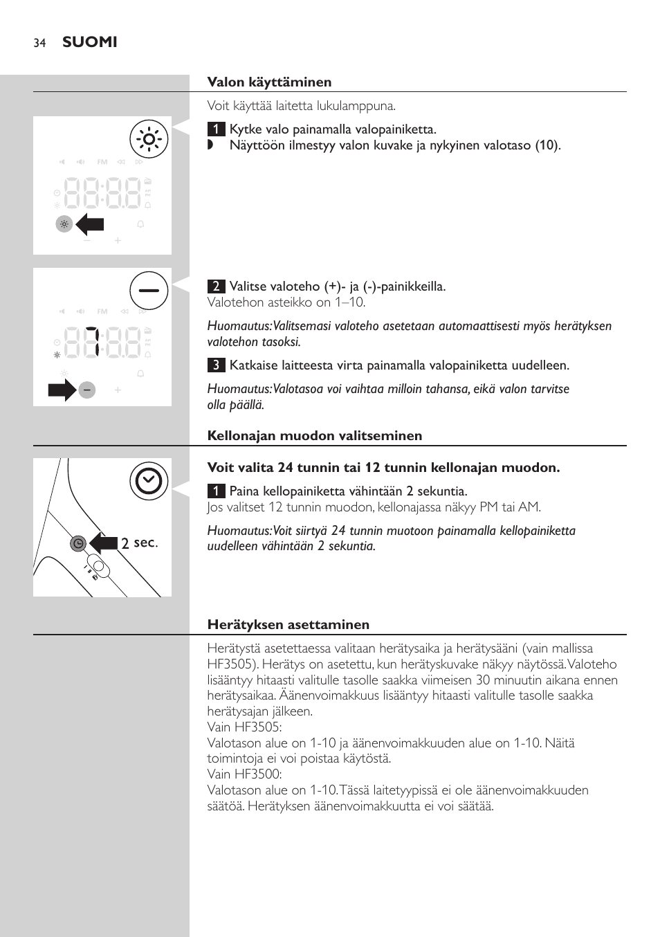 Philips Wake-up Light User Manual | Page 34 / 88