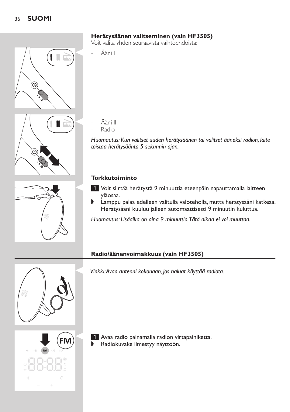 Philips Wake-up Light User Manual | Page 36 / 88