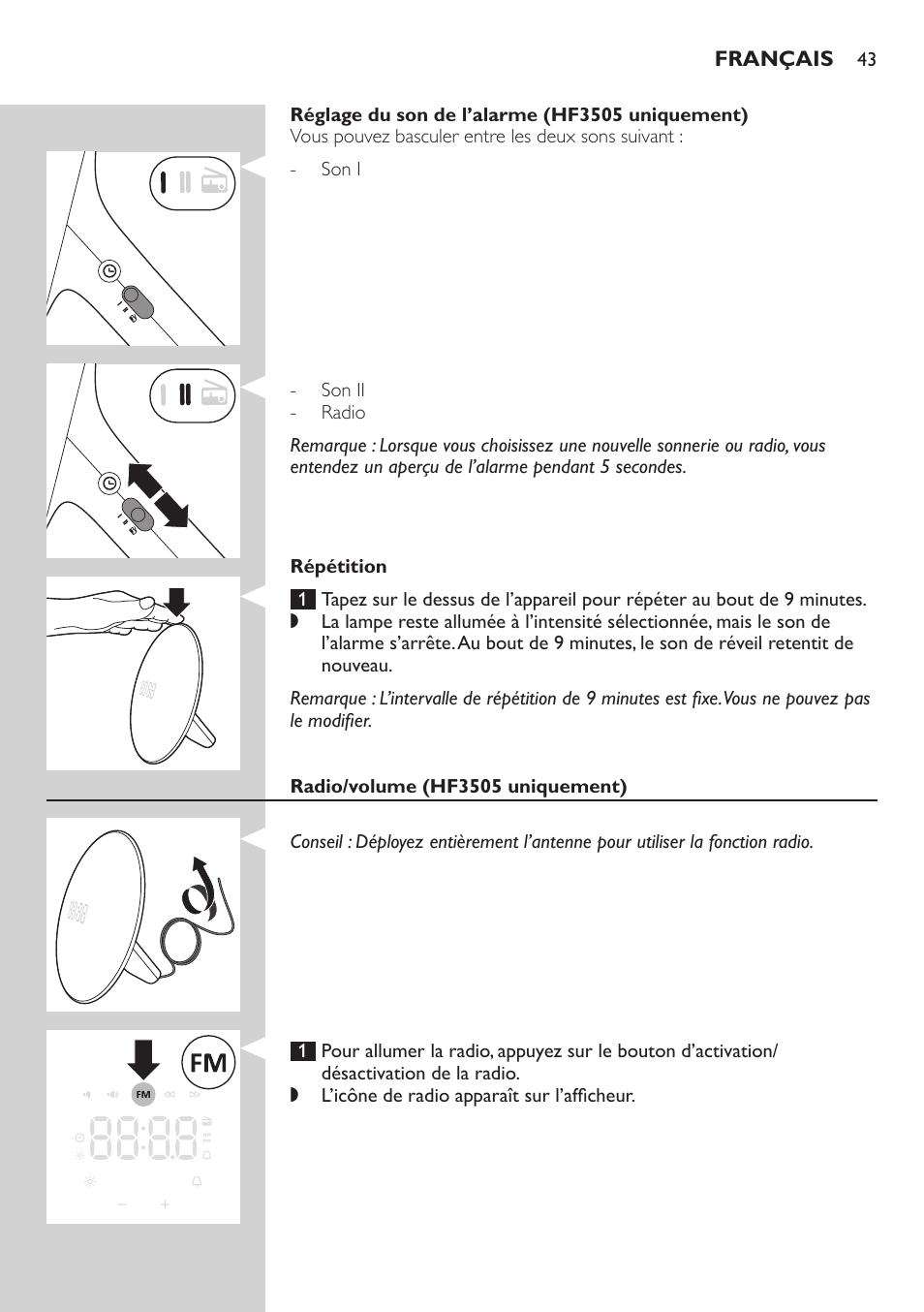 Philips Wake-up Light User Manual | Page 43 / 88