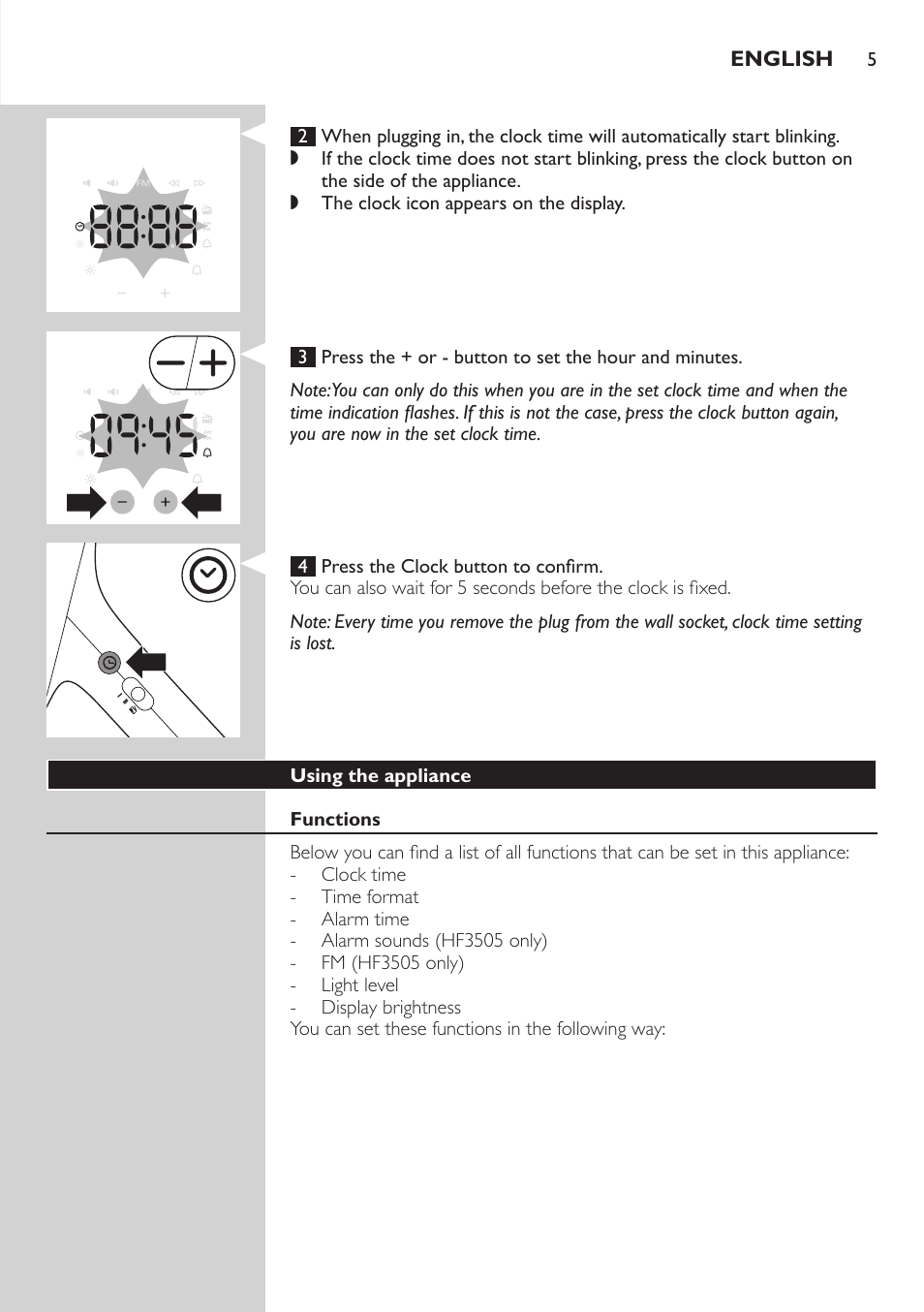 Philips Wake-up Light User Manual | Page 5 / 88