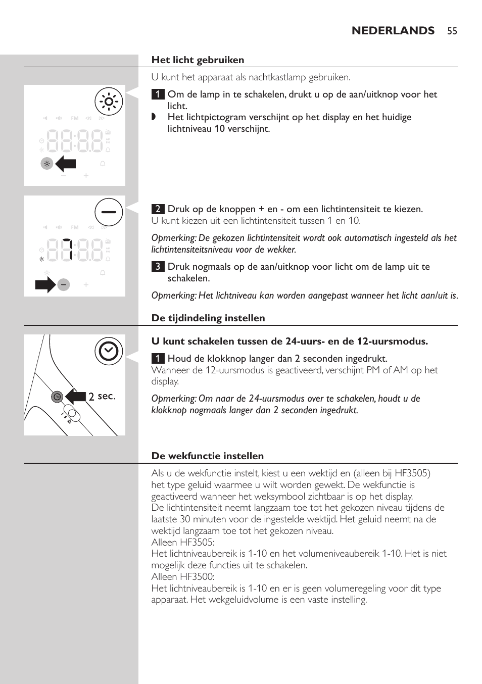 Philips Wake-up Light User Manual | Page 55 / 88