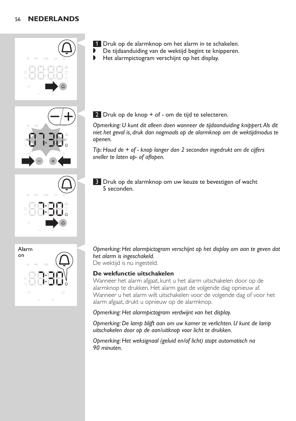 Philips Wake-up Light User Manual | Page 56 / 88