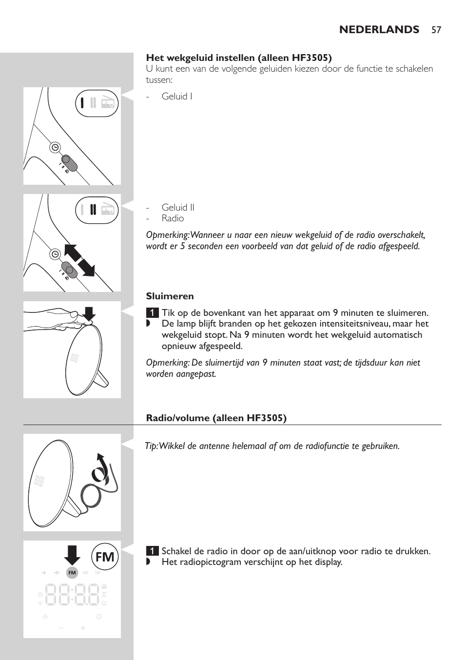 Philips Wake-up Light User Manual | Page 57 / 88