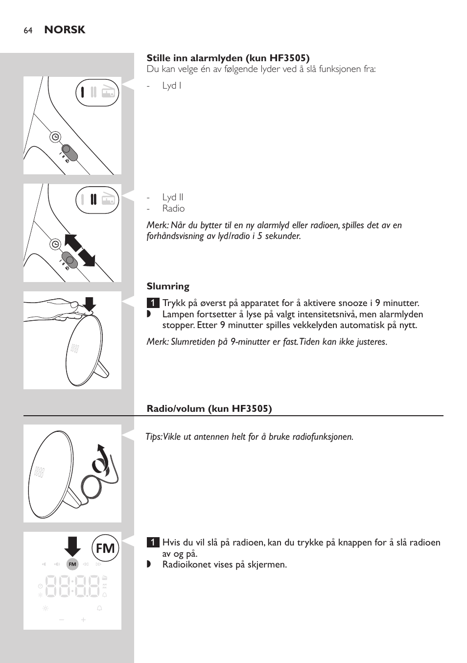 Philips Wake-up Light User Manual | Page 64 / 88