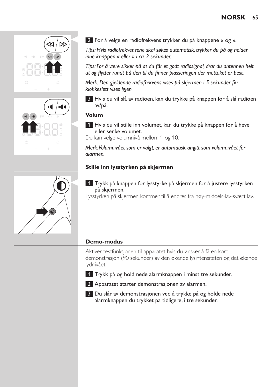 Philips Wake-up Light User Manual | Page 65 / 88