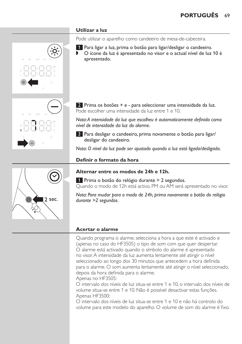 Philips Wake-up Light User Manual | Page 69 / 88