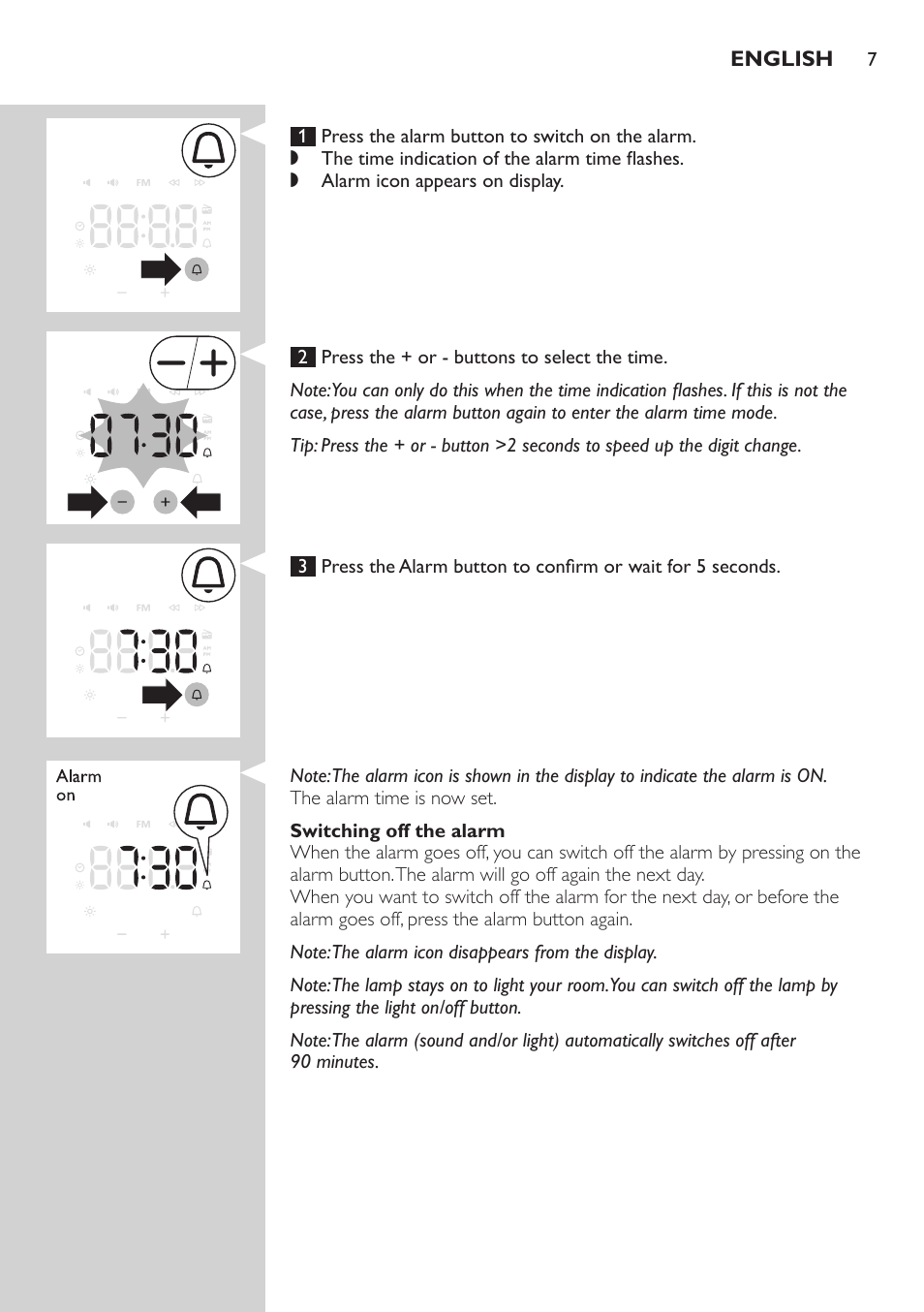 Philips Wake-up Light User Manual | Page 7 / 88